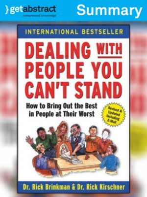 cover image of Dealing With People You Can't Stand (Summary)